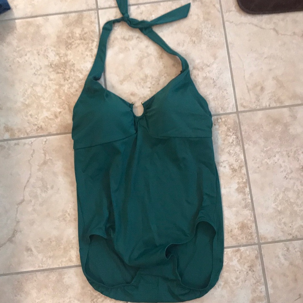 Cute green halter style swim suit
